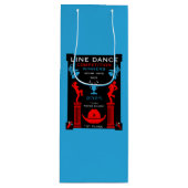 Amerikaanse Line Dancing Competitie Wijn Cadeautas (Voorkant)