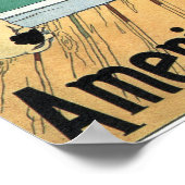 AMERIKAANSE LINE VINTAGE TRAVEL 1900 POSTER (Hoek)