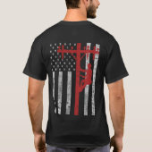 Amerikaanse Lineman T-shirt (Achterkant)