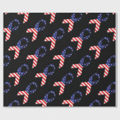 Amerikaanse lint cadeaupapier (Vlak)