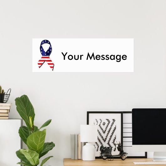 Amerikaanse lint poster (Thuiskantoor)