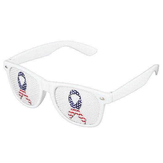 Amerikaanse lint retro zonnebril (Gekanteld)