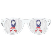 Amerikaanse lint retro zonnebril (Voorkant)