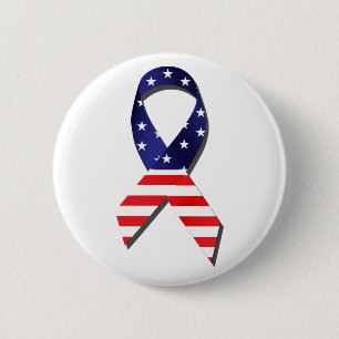 Amerikaanse lint ronde button 5,7 cm