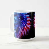 Amerikaanse lion koffiemok (Voorkant links)