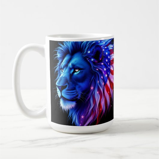 Amerikaanse lion koffiemok (Links)