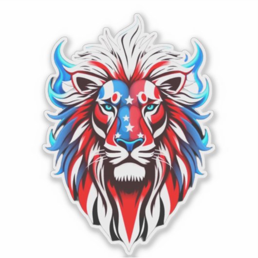Amerikaanse lion sticker (Voorkant)