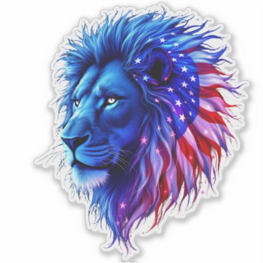 Amerikaanse lion sticker (Voorkant)