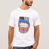 Amerikaanse lips t-shirt (Voorkant)