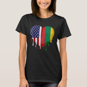 Amerikaanse Litouwse erfgoedmaand vlag T-shirt