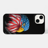 Amerikaanse Logo Bald Eagle iPhone Hoesje (Achterkant horizontaal)