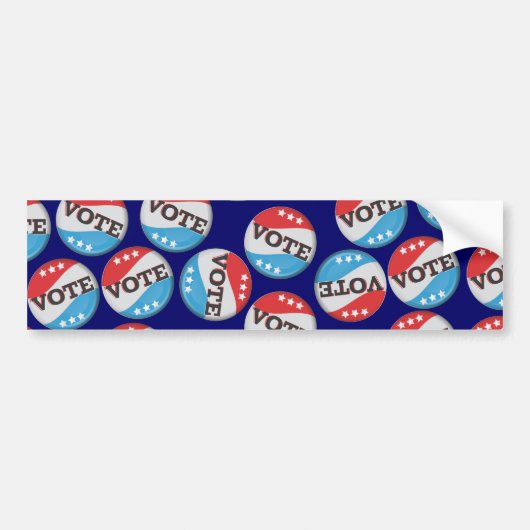 Amerikaanse logo reisposter bumpersticker (Voorkant)