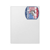 Amerikaanse logo-reisposter notitieblok (Linkerzijde)