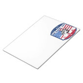 Amerikaanse logo-reisposter notitieblok (Schuin)