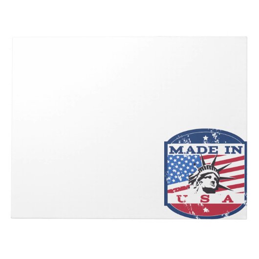 Amerikaanse logo-reisposter notitieblok (Voorkant)