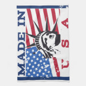 Amerikaanse logo-reisposter theedoek (Verticaal)