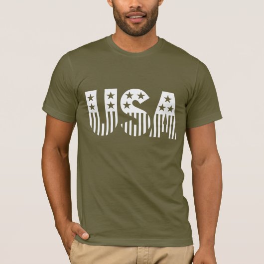 Amerikaanse logo t-shirt (Voorkant)