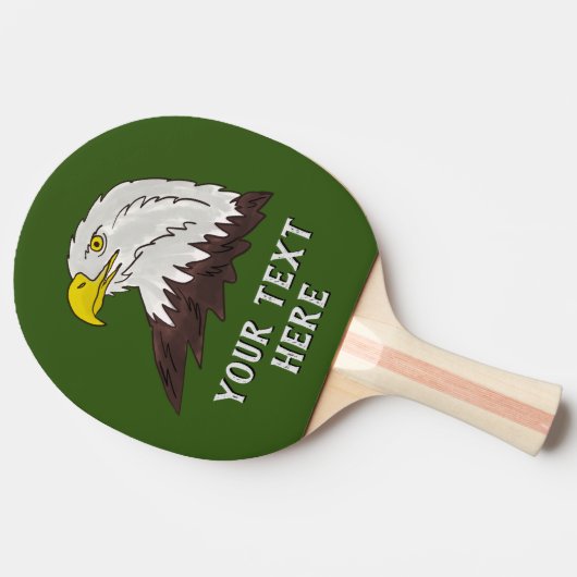 Amerikaanse logo tafeltennis ping pongpeddel tafeltennisbatje (Zijkant)