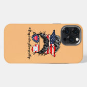 Amerikaanse longtherapeut zonnebril 4e van iPhone hoesje (Achterkant horizontaal)