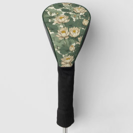 Amerikaanse Lotus bloemen patroon Golfheadcover