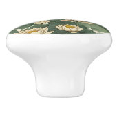 Amerikaanse Lotus bloemen patroon Keramische Knop (Zijkant)