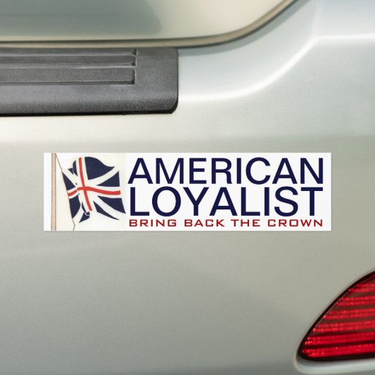 AMERIKAANSE LOYALIST BUMPERSTICKER (Op auto)