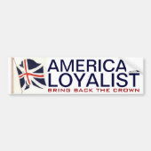 AMERIKAANSE LOYALIST BUMPERSTICKER (Voorkant)