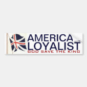 AMERIKAANSE LOYALIST BUMPERSTICKER (Voorkant)