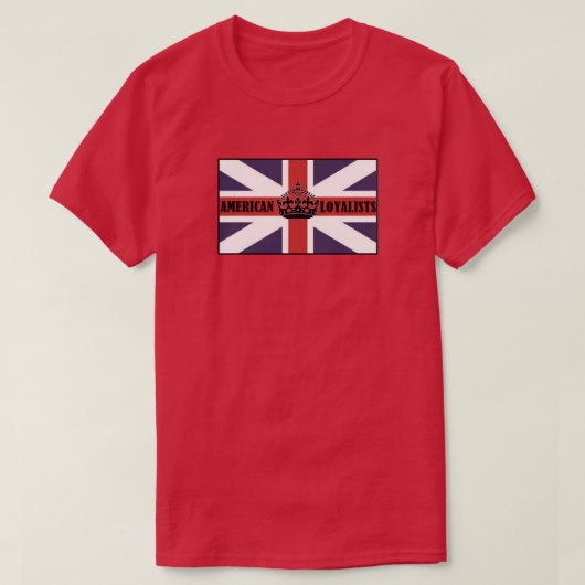 AMERIKAANSE LOYALIST T-SHIRT (Design voorkant)