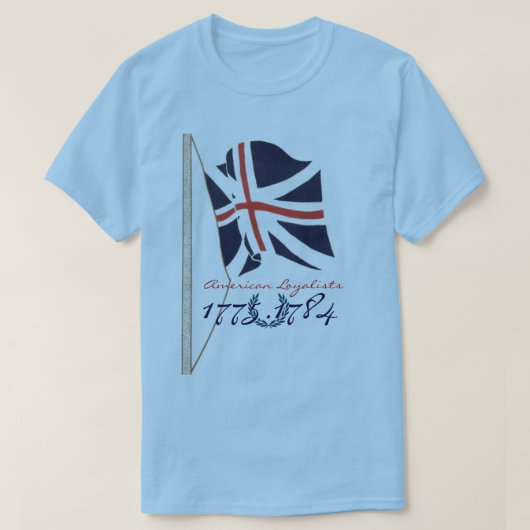 AMERIKAANSE LOYALISTEN T-SHIRT (Design voorkant)