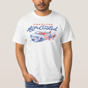 Amerikaanse luchtgekoelde Corvair Bard Beach T-shirt