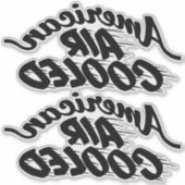 Amerikaanse luchtgekoelde Corvair Lettering achter Sticker (Voorkant)