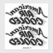 Amerikaanse luchtgekoelde Corvair Lettering achter Sticker (Vel)