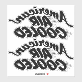 Amerikaanse luchtgekoelde Corvair Lettering achter Sticker