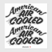 Amerikaanse luchtgekoelde Corvair Lettering Clear  Sticker (Vel)