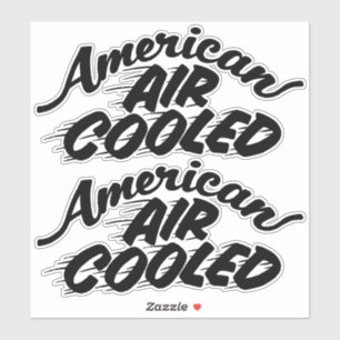 Amerikaanse luchtgekoelde Corvair Lettering Clear Sticker