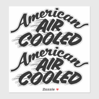 Amerikaanse luchtgekoelde Corvair Lettering Clear  Sticker