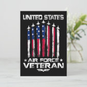 Amerikaanse luchtmacht Amerikaanse veteranen 4 jul Kaart (Staand voorkant)