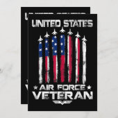 Amerikaanse luchtmacht Amerikaanse veteranen 4 jul Kaart (Voorkant / Achterkant)