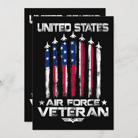 Amerikaanse luchtmacht Amerikaanse veteranen 4 jul Kaart (Voorkant / Achterkant)