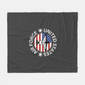 Amerikaanse luchtmacht fleece deken (Voorkant (Horizontaal))