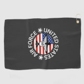 Amerikaanse luchtmacht golfhanddoek (Horizontaal)
