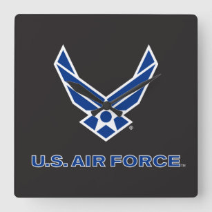 Amerikaanse luchtmacht Logo - blauw Vierkante Klok