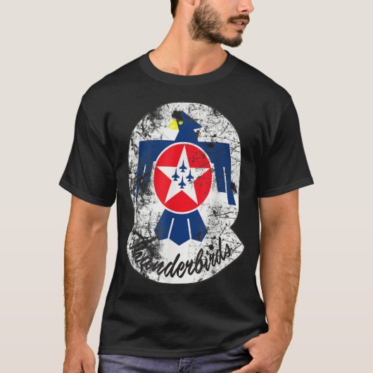 AMERIKAANSE LUCHTMACHT ORIGINELE THUNDERBIRDS GIFT T-SHIRT (Voorkant)
