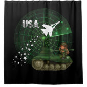 Amerikaanse luchtmacht, Radar, Jet, Leger, Tank, S Douchegordijn (Voorkant)