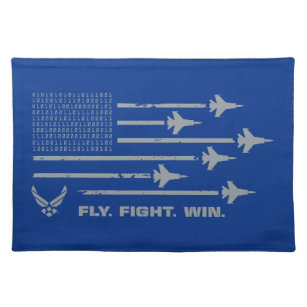 Amerikaanse luchtmacht   Vliegen. Vecht. Win - Gri Placemat