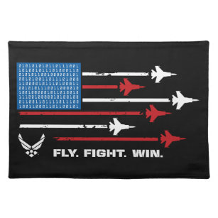 Amerikaanse luchtmacht   Vliegen. Vecht. Win - Roo Placemat