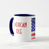 AMERIKAANSE LUILAK MOK met Amerikaanse vlag (Voorkant links)