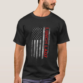 Amerikaanse Lunch Lady Verenigde Staten Amerikaans T-shirt