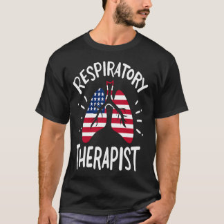 Amerikaanse Lung RT Ademhalingsstelsel- en borstka T-shirt